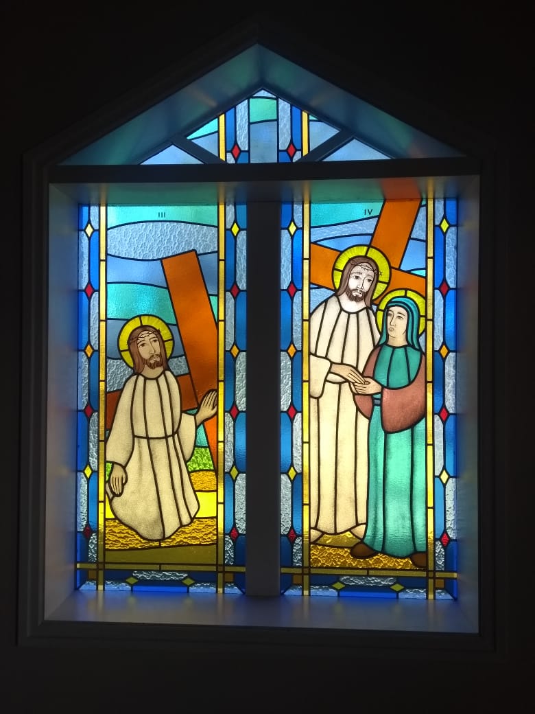 Vitral para capela de condomínio