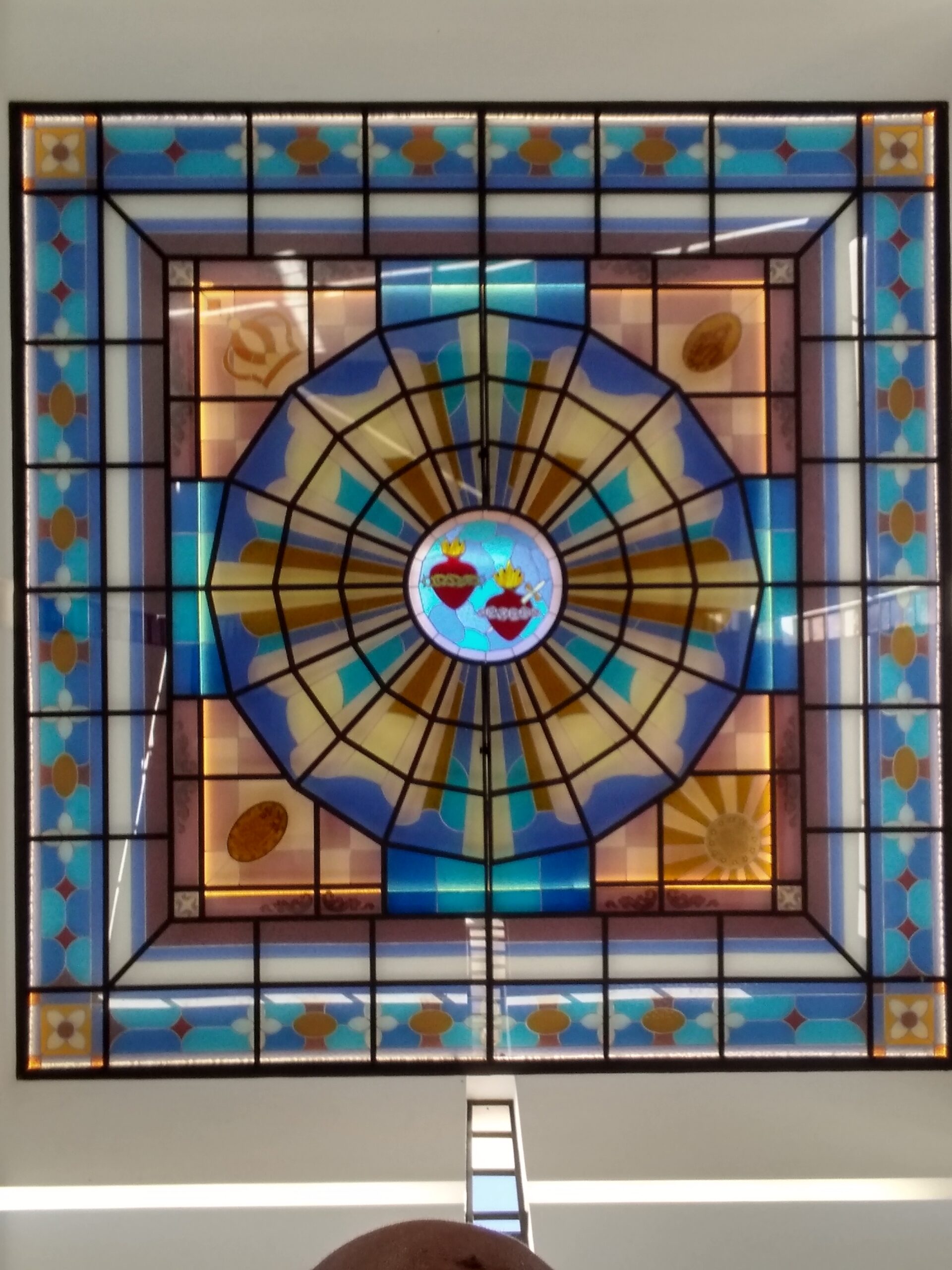 Vitral para capela de fazenda