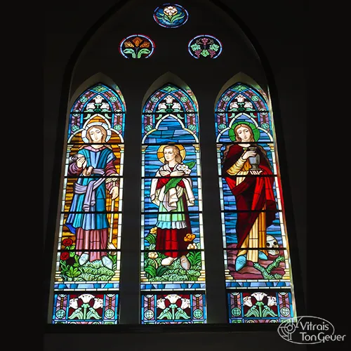 Restauração de vitral de igreja